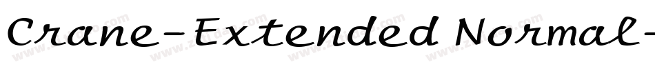 Crane-Extended Normal字体转换